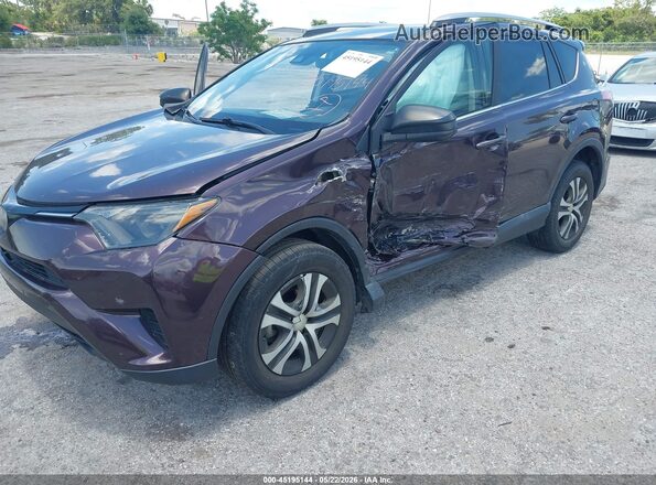 2T3ZFREV3JW431508 2018 TOYOTA RAV4 Maroon Front view