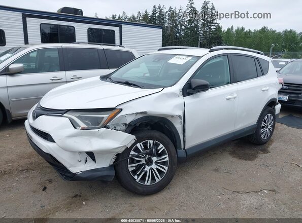2T3ZFREV7HW357245 2017 TOYOTA LE White Առջևի ձախ երեք քառորդ տեսարան