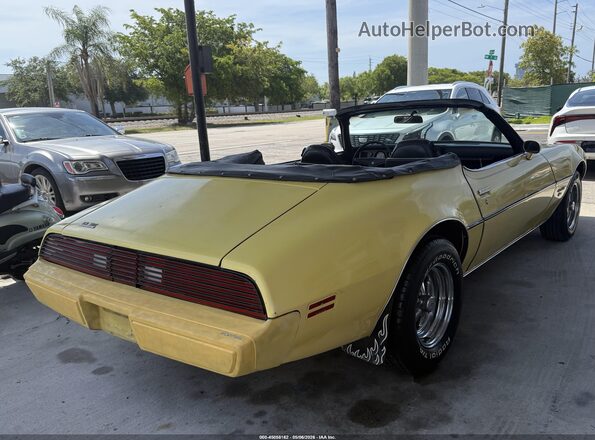 2T87Y9N192524     1979 PONTIAC FIREBIRD Желтый Задняя правая четверть