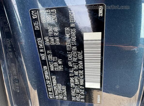 YV4A22PK7N1808426 2022 VOLVO XC90 Blue 