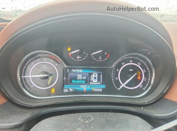 2G4GL5EX9H9121664 2017 BUICK REGAL Burgundy Widok tylnych siedzeń
