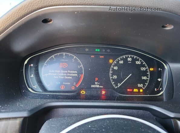 1HGCV2F53JA010080 2018 HONDA ACCORD Gray Հետևի նստատեղերի տեսք