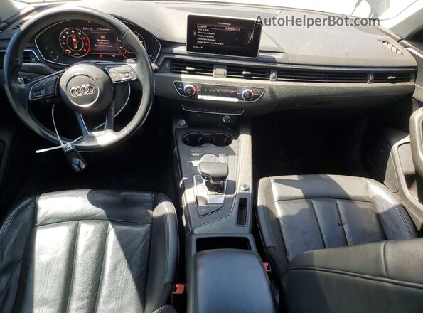 WAUKMAF4XJN018469 2018 AUDI A4 Black Widok zestawu wskaźników