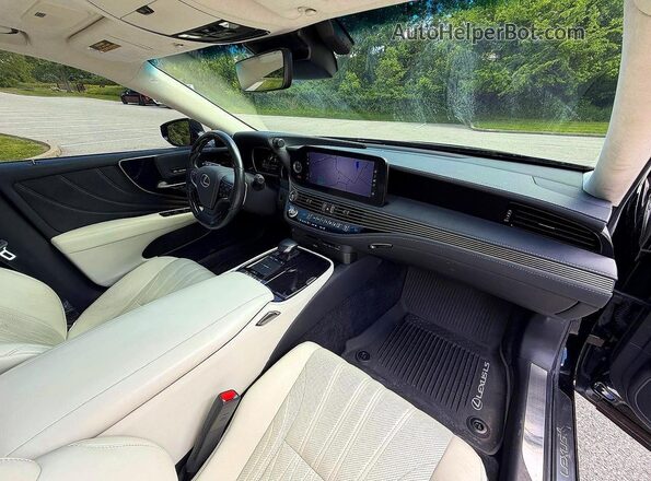 JTHD51GF1M5008943 2021 LEXUS LS Black Rear seats view