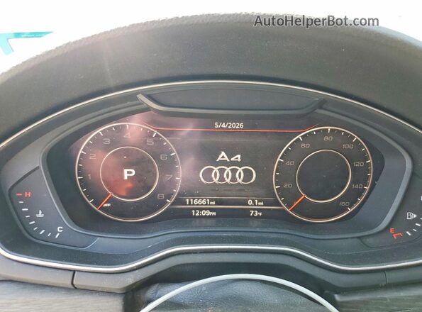WAUKMAF4XJN018469 2018 AUDI A4 Black Widok tylnych siedzeń