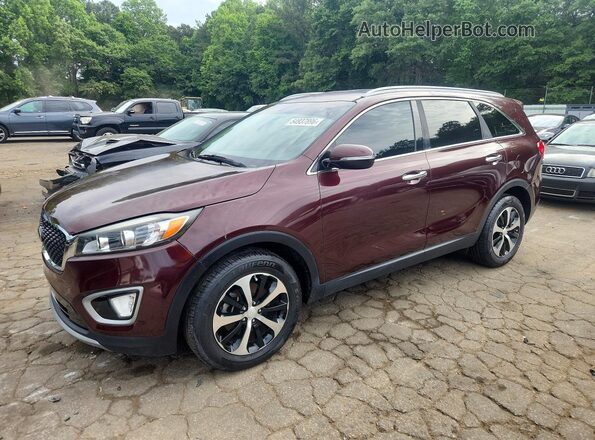 5XYPH4A17HG211823 2017 KIA SORENTO Burgundy 