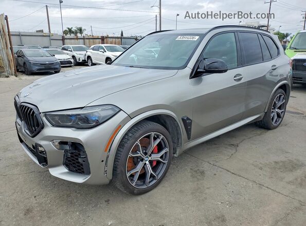 5YMJU0C06N9L57309 2022 BMW X5 Gray 