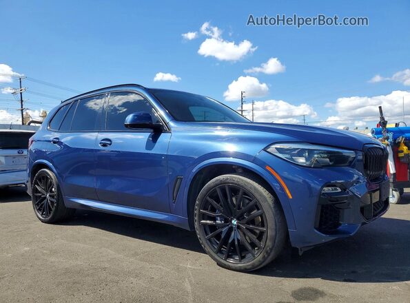 5UXCR4C04M9G33559 2021 BMW X5 Blue 