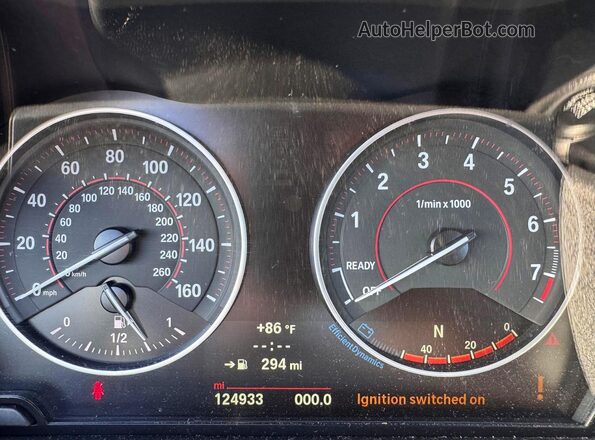 WBA1J9C53GV371709 2016 BMW M2 Синий Вид панели приборов