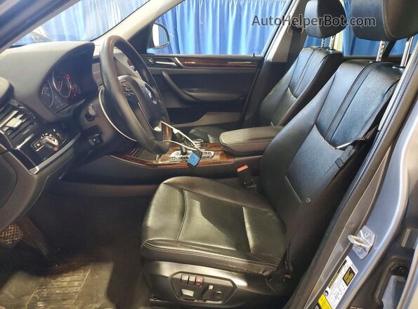 5UXWX9C57G0D87482 2016 BMW X3 Gray Առջևի վահանակի տեսք