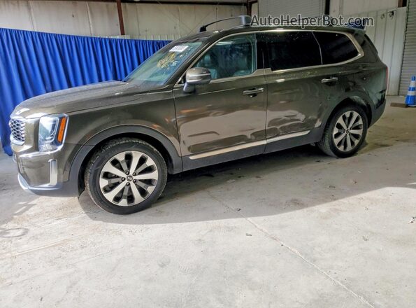 5XYP64HC1MG143526 2021 KIA TELLURIDE Green 