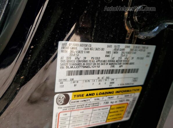 5LMJJ3TT9NEL13110 2022 LINCOLN NAVIGATOR Black 