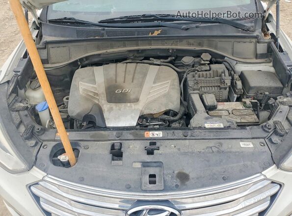 KM8SR4HF3GU164968 2016 HYUNDAI SANTA White VIN კოდის სტიკერის ხედი