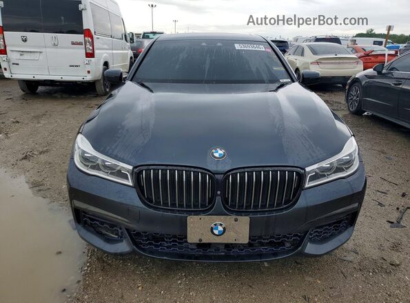 WBA7F2C58HG421917 2017 BMW 7 SERIES Black Widok z tyłu