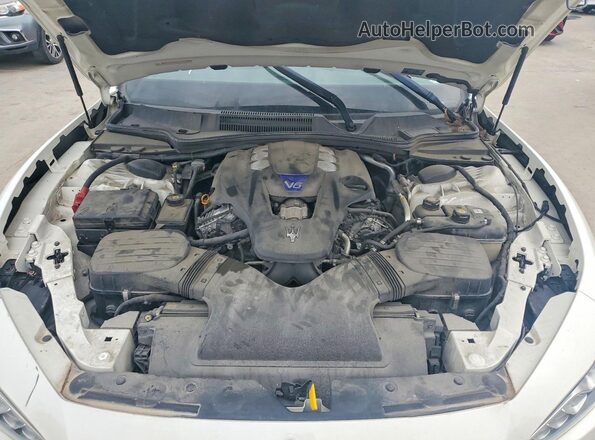 ZAM57RTA9G1177091 2016 MASERATI GHIBLI White Вид підкапотного простору