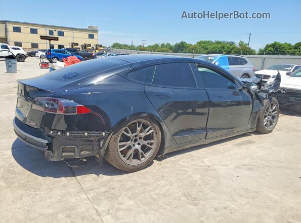 5YJSA1E6XNF471526 2022 TESLA MODEL S Черный Передняя правая четверть