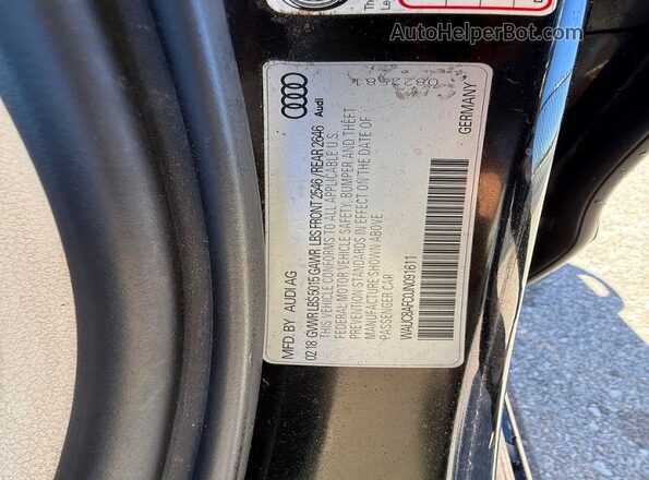 WAUC8AFC0JN091611 2018 AUDI OTHER Black 