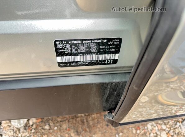 JA4J4UA85NZ611918 2022 MITSUBISHI OUTLANDER Серебряный 