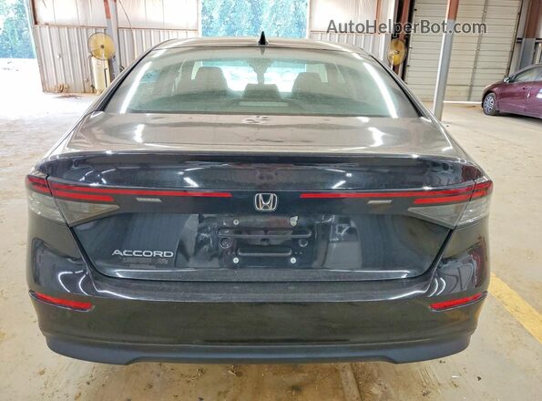 1HGCY1F2XPA037812 2023 HONDA ACCORD Black წინა სალონის ხედი