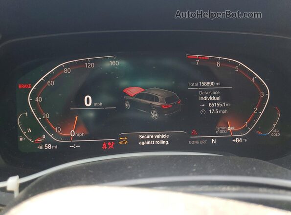 5UXCR6C54KLL36280 2019 BMW X5 Blue უკანა სავარძლების ხედი