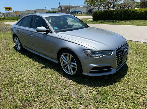 WAUJGAFCXGN100544 2016 AUDI A6 Gray Trasero izquierdo