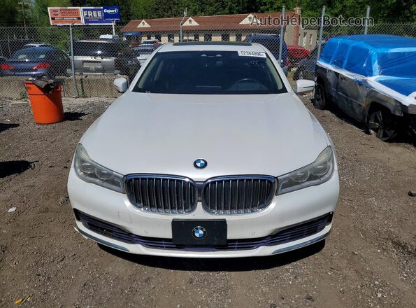 WBA7F2C51GG419358 2016 BMW 7 SERIES White Vista trasera