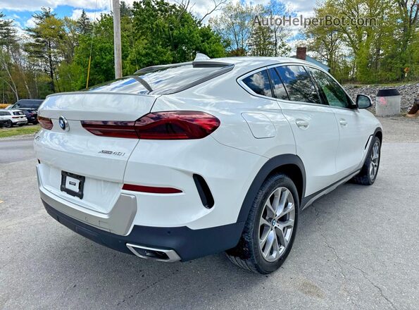 5UXCY6C07L9C27322 2020 BMW X6 White Передня права чверть