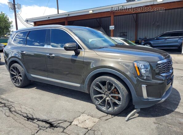5XYP5DHC4LG004489 2020 KIA TELLURIDE Brown Widok z przodu