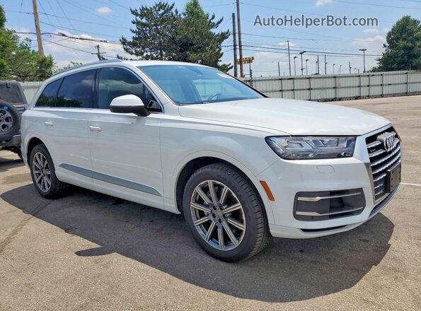 WA1LAAF70KD023577 2019 AUDI Q7 White წინა ხედი