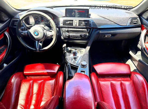 WBS3U9C57GP969947 2016 BMW M4 White Rear seats view
