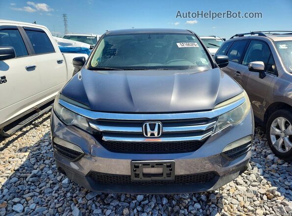 5FNYF5H18HB003821 2017 HONDA PILOT Gray 