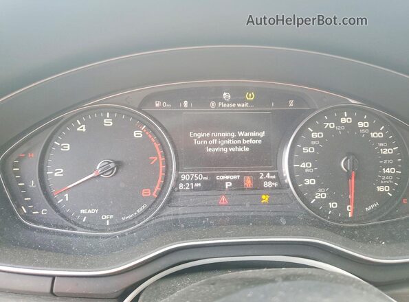 WAUGMAF48KA015861 2019 AUDI OTHER Gray უკანა სავარძლების ხედი