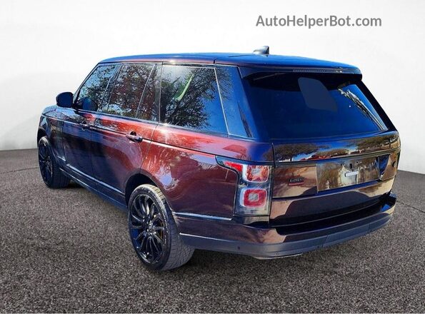 SALGS2SV3KA516615 2019 LAND ROVER RANGE Burgundy Delantero derecho