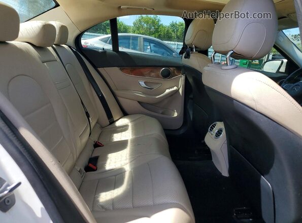55SWF4JBXHU201125 2017 MERCEDES-BENZ C White Rear interior view