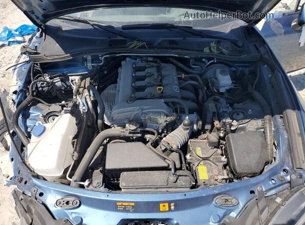 JM1NDAM74L0411770 2020 MAZDA MX-5 Blue ძრავის განყოფილების ხედი