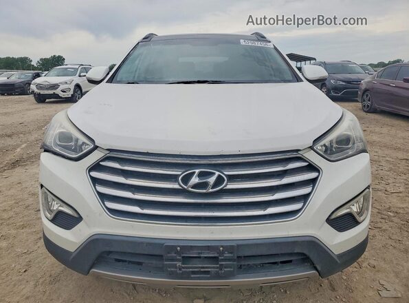 KM8SR4HF3GU164968 2016 HYUNDAI SANTA White უკანა ხედი