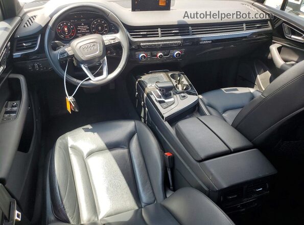 WA1LAAF70KD023577 2019 AUDI Q7 White ხელსაწყოთა პანელის ხედი
