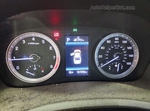 5NPE34AF4JH660649 2018 HYUNDAI SONATA Белый Вид задних сидений
