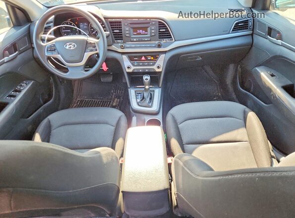 5NPD74LF6JH234670 2018 HYUNDAI ELANTRA Black Widok deski rozdzielczej