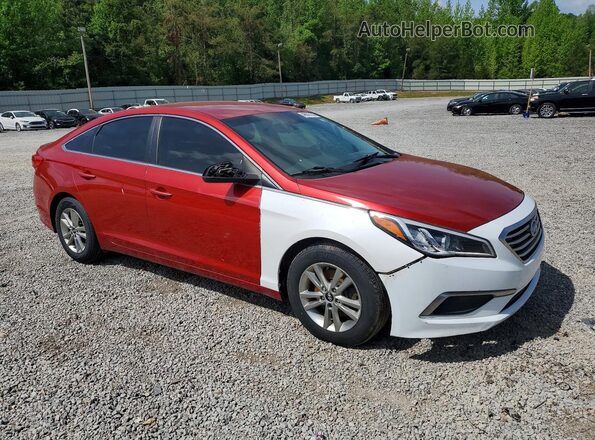 5NPE24AF7HH515330 2017 HYUNDAI SONATA Red 