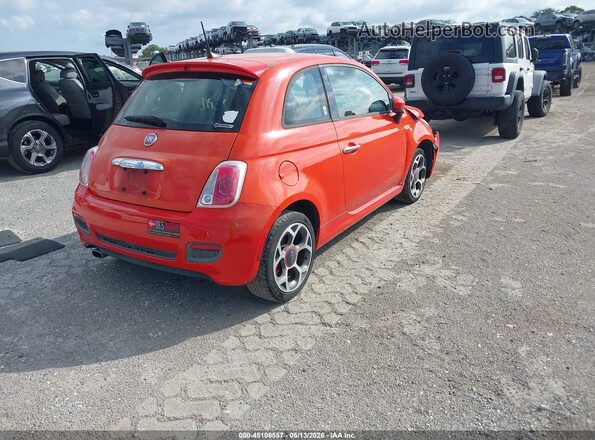 3C3CFFBR2GT201815 2016 FIAT 500 Orange Задня права чверть