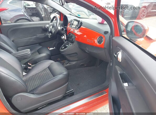 3C3CFFBR2GT201815 2016 FIAT 500 Orange Вид салону спереду
