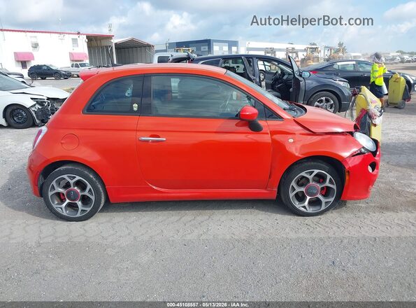 3C3CFFBR2GT201815 2016 FIAT 500 Orange Вид задньої частини салону