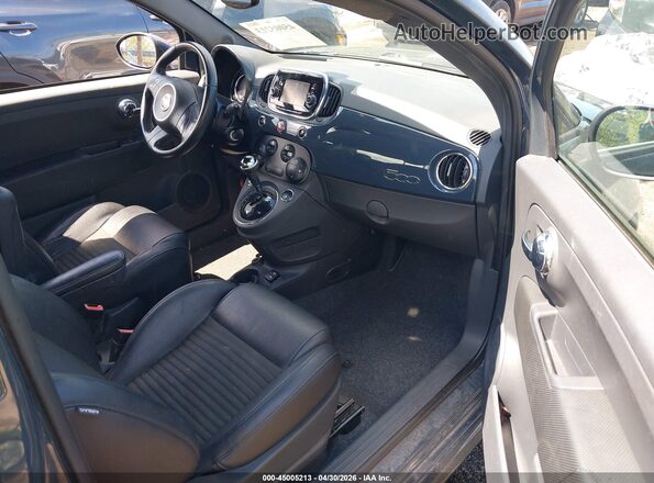 3C3CFFBR7GT155477 2016 FIAT 500 Gray Front interior view