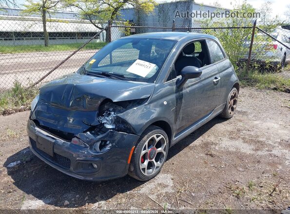 3C3CFFBR7GT155477 2016 FIAT 500 Gray Front left