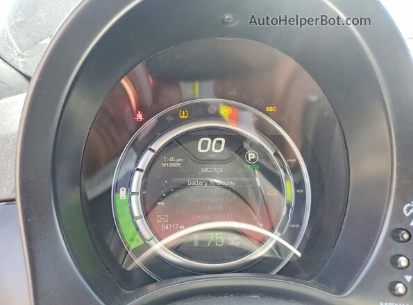 3C3CFFGE0HT611777 2017 FIAT 500 Черный Вид щитка приборов