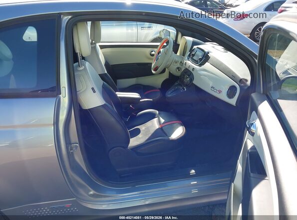 3C3CFFGE7GT211018 2016 FIAT 500E Silver Widok wnętrza z przodu