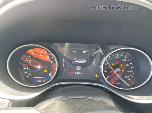 3C4NJCAB1KT726606 2019 JEEP COMPASS Silver ხელსაწყოთა პანელის ხედი