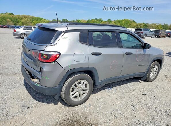 3C4NJCAB1KT726606 2019 JEEP COMPASS Silver უკანა მარჯვენა