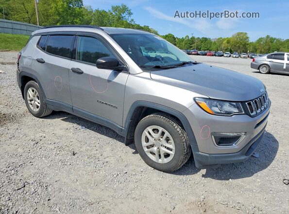3C4NJCAB1KT726606 2019 JEEP COMPASS Silver წინა მარჯვენა